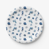 Assiettes En Carton Wedgewood Blue Ocean Créatures ! (Devant)