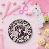 Assiettes En Carton Weiner Chien Dachshund Chiens de saucisse animal d (Fête)