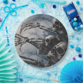 Assiettes En Carton Welcome Undead Zombie Skeleton Effrayant Papier Éf (Fête)