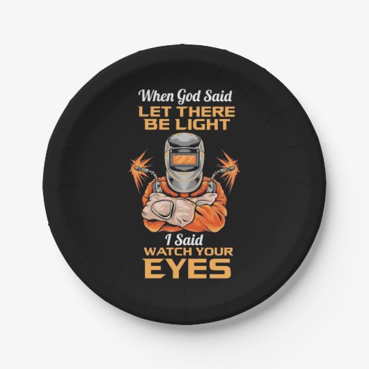 Assiettes En Carton Welder Dit Regardez Vos Yeux (Devant)