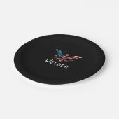 Assiettes En Carton Welder Usa Flag (Angle)