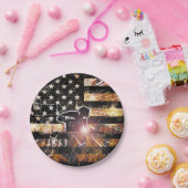 Assiettes En Carton Welding Flag Sparks and Flames (Fête)