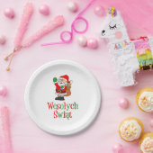 Assiettes En Carton Wesolych Swiat Plaques de papier de Noël polonaise (Fête)