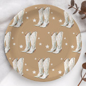 Assiettes En Carton Western Country Cowgirl Boots fête d'anniversaire