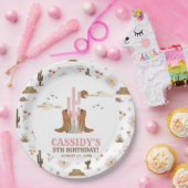 Assiettes En Carton Western Country Cowgirl Rodeo fête d'anniversaire (Fête)