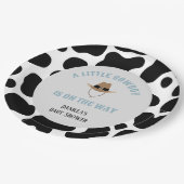 Assiettes En Carton Western Cowboy Rodeo Cow Imprimer Baby shower garç (Angle)