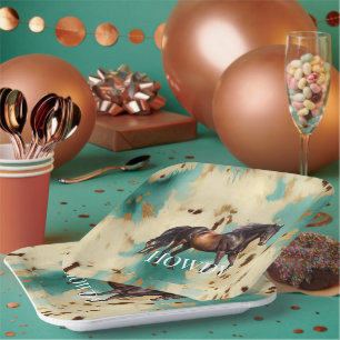 Assiettes En Carton Western Cowgirl