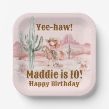 Western Cowgirl Pink Birthday