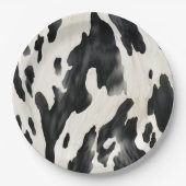 Assiettes En Carton Western Farm Animal Cow Country (Devant)