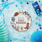 Assiettes En Carton Western First Rodeo Wild West Boy Premier annivers (Fête)