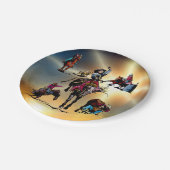 Assiettes En Carton Western Party Rodeo Événements Plaques de papier (Angle)