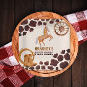 Assiettes En Carton Western premier rodéo saddup cheval fête d'anniver