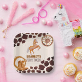 Assiettes En Carton Western premier rodéo saddup cheval fête d'anniver (Fête)