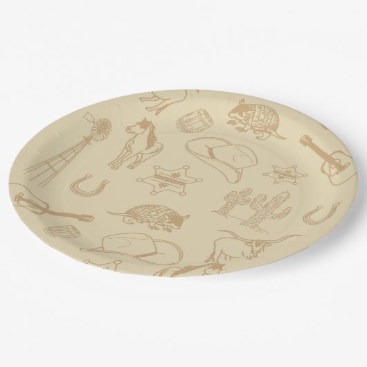 Assiettes En Carton Western Rodeo Theme Party 1er Rodeo Birthday Party (Angle)