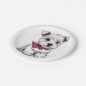 Assiettes En Carton Westie Party (Angle)
