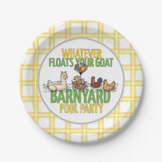 Assiettes En Carton Whatever Floats Your Goat Small Paper Party Plate