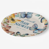 Assiettes En Carton Whimsical Butterfly Garden (Angle)