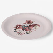 Assiettes En Carton Whimsical Carousel Horse Image (Angle)