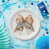 Assiettes En Carton Whimsical Christmas Bow Paper Plates (Fête)