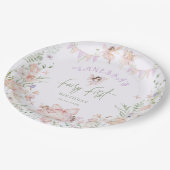 Assiettes En Carton Whimsical Fairy First Birthday Enchanted garden (Angle)