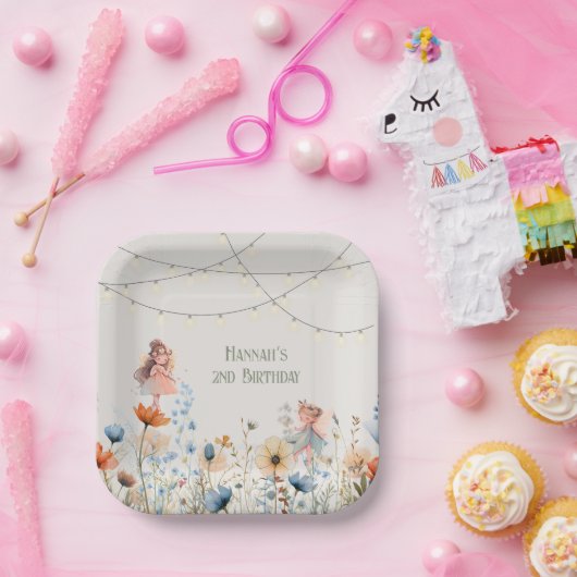 Assiettes En Carton Whimsical Fairy Garden Magique Anniversaire (Fête)