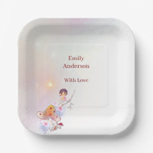 Assiettes En Carton Whimsical Fairy Magique 4th Birthday plaques papie