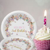 Assiettes En Carton Whimsical flower fairy garden 2nd birthday