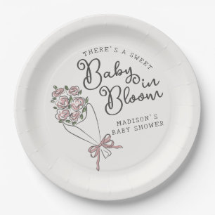 Assiettes En Carton Whimsical Garden Party Baby shower floral