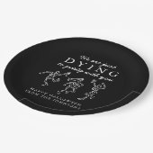 Assiettes En Carton Whimsical Hand Drawn Skeletons Halloween Party (Angle)