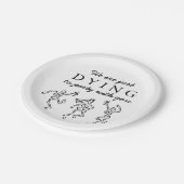 Assiettes En Carton Whimsical Hand Drawn Skeletons Halloween Party (Angle)