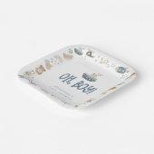 Assiettes En Carton Whimsical Oh Boy Aquarelle Doodle Baby shower (Angulaire)