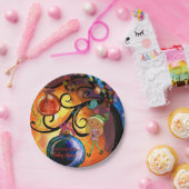 Assiettes En Carton Whimsical Pink Elf & Christmas Tree Baby Shower  (Fête)