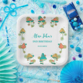 Assiettes En Carton Whimsical Super Psychedelic Champhroom Anniversair (Fête)