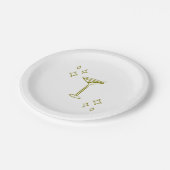 Assiettes En Carton Whimsical Tini Bit Martini Anniversaire (Angle)
