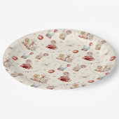 Assiettes En Carton Whimsical Watercolor Circus Carnival Baby Shower (Angle)
