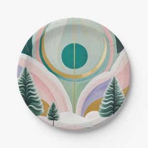 Assiettes En Carton Whimsical Winter Dreamscape