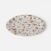 Assiettes En Carton Whimsical Woodland Champhrooms Motif (Angle)