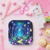 Assiettes En Carton Whimsy Elegant Baby shower forestier enchanté (Fête)