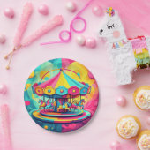 ASSIETTES EN CARTON " WHIRLLING WONDER " (Fête)