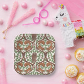 Assiettes En Carton Whispers/Chouettes et écureuils des bois dans le c (Fête)