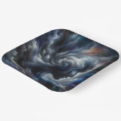 Assiettes En Carton Whispers of the Storm Abstract Face in the Cloud (Angulaire)