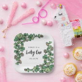 Assiettes En Carton White Clochers Lucky One First Birthday (Fête)