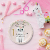 Assiettes En Carton White Kitten Are You Kitten Me 1er Anniversaire (Fête)