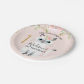 Assiettes En Carton White Kitten Are You Kitten Me 1er Anniversaire (Angle)
