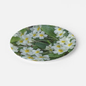 Assiettes En Carton White Primroses Floral Tea Party (Angle)