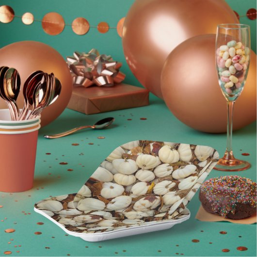 Assiettes En Carton White Pumkin Paper Plate (Multi)