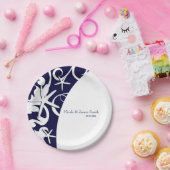 Assiettes En Carton White Starfish Marine Blue Beach Mariage élégant (Fête)