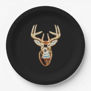 Assiettes En Carton White Tail Head Energy Spirit