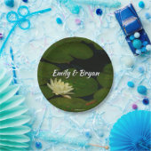 Assiettes En Carton White Waterlily I Peaceful (Fête)