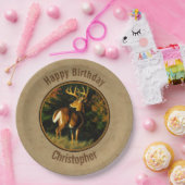 Assiettes En Carton Whitetail Buck (Fête)
